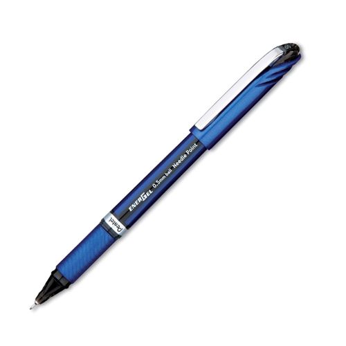 Caneta Energel Needle Point Preta 0,5 Blister Pentel