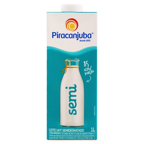 Leite Liquido Uht Semidesnatado Piracanjuba 1l Edge