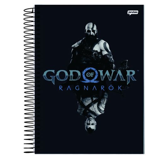 Caderno Universitario 10 Materias Capa Dura God Of War 160fls Jandaia