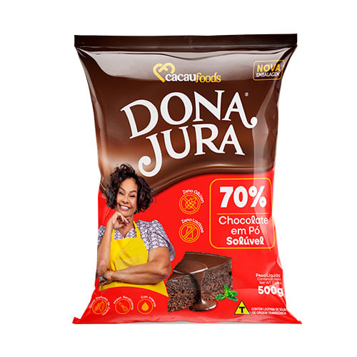Chocolate Em Po 70 Dona Jura 500g