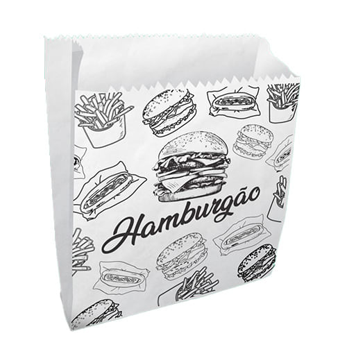 Saco Papel Hamburgao Imp Ipel Pc400