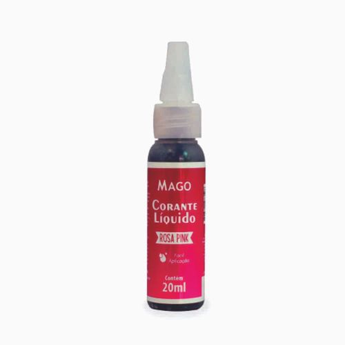 Corante Alimenticio Liquido Articial Rosa Pink Mago 20ml
