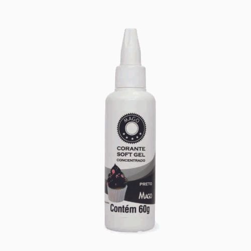 Corante Softgel Preto Mago 60g