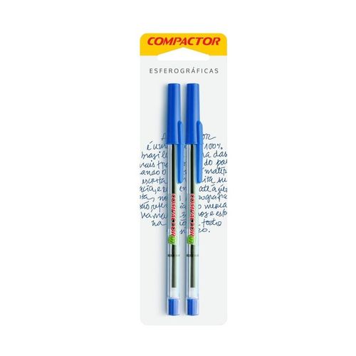 Caneta Esferografica 07 Az Blister Com 2 Un Compactor