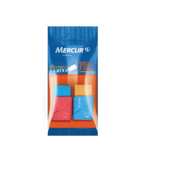 Borracha Tr Color Pull Pack C/2 Sortido Mercur