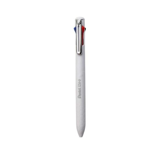 Caneta Esferografica Retratil Izee 0,7mm 4 Cores Branco Pentel