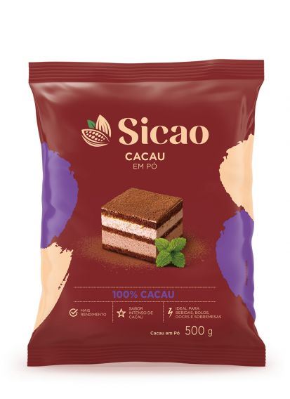 Cacau Em Po 100 Cacau Sicao 500g