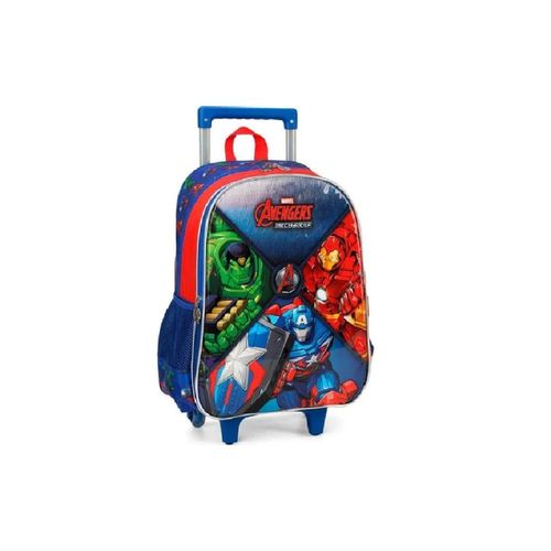 Mochila Car Avengers Azul Maxlog