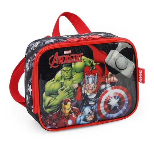 Lancheira Avengers Preto Maxlog