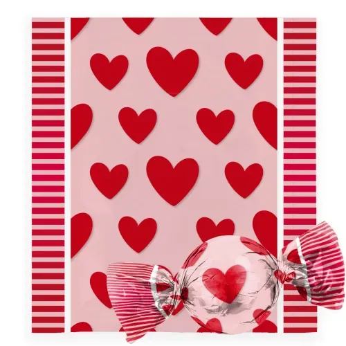 Papel Aluminio Trufa 14,5x15,5 Vermelho Cromus 100un