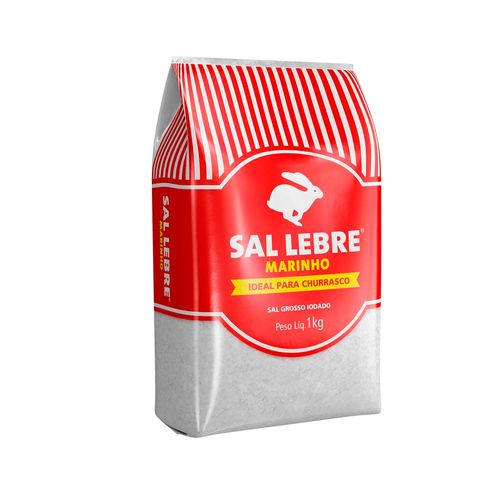 Sal Grosso Lebre Marinho Churrasco Iodado 1kg