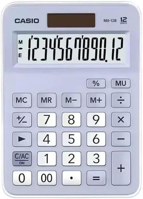 Calculadora Peq 12 Dig Mx-12b Azul/branco Casio