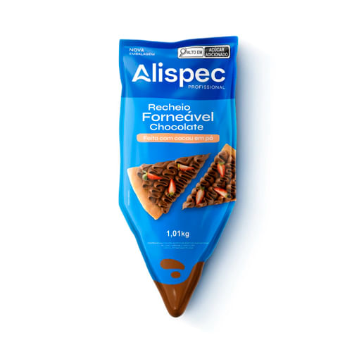 Recheio Forneavel Sabor Chocolate Alispec 1,01kg