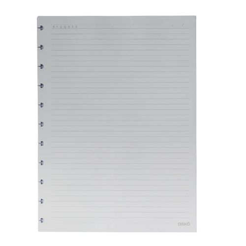 Refil P/ Caderno Pautado Tam G 21,5x29 Disko 50fl