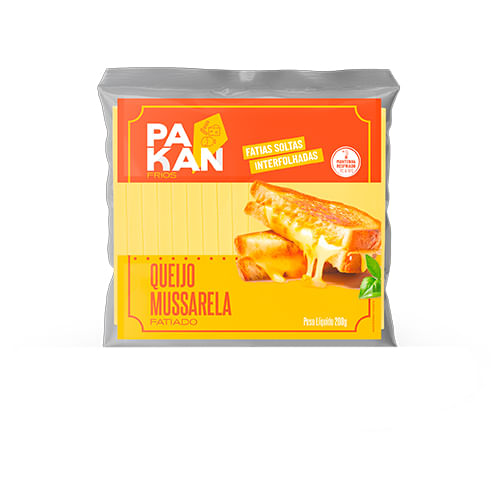 Queijo Mussarela Fatiado Pakan 200g
