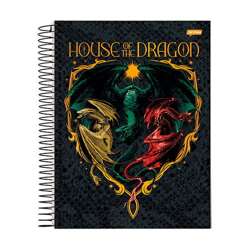Caderno Universitario Capa Dura 1 Materia House Of The Dra 80fl Jandaia 72979
