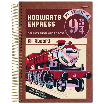Caderno Universitaria 1 Materia Capa Dura Harry Potter Platform 96fls Jandaia 76299