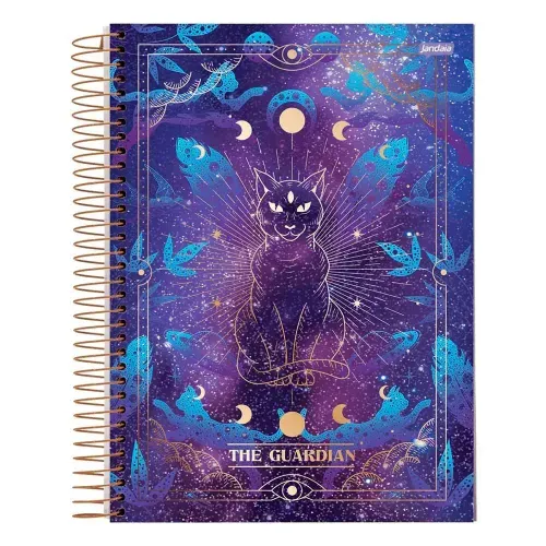 Caderno Universitario 1 Materia Capa Dura Mystic The Guardian 80fls Jandaia