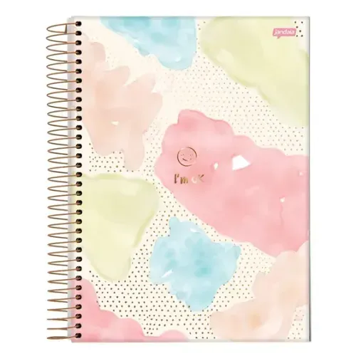 Caderno Universitario 1 Materia Capa Dura La Creme Im Ok 80fls Jandaia 76312-77