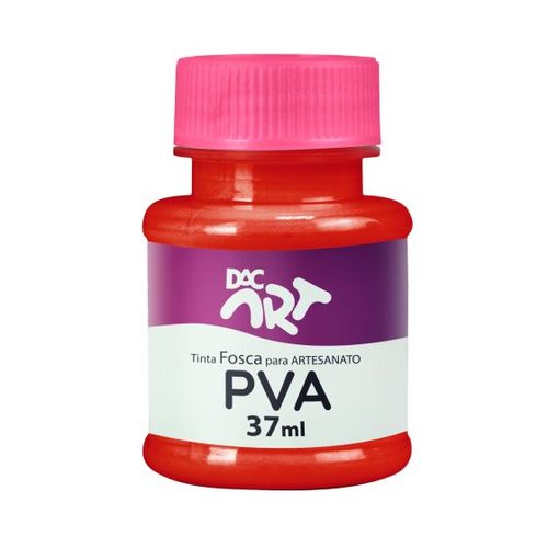 Tinta Pva Fosca 37ml Vermelho Fogo Dac