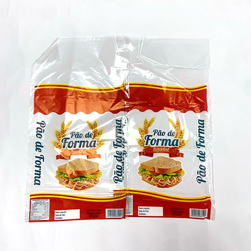 Saco Pao de Forma Timbrado 22x44x0,04 Baluarte 100un