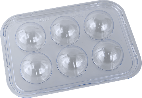 Forma Para Doces e Brigadeiros Com 6 Cavidades Bwb
