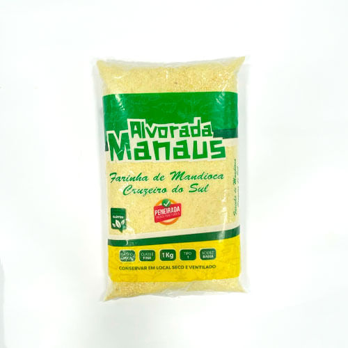 Farinha de Mandioca Branca Peneirada Alvorada 1kg