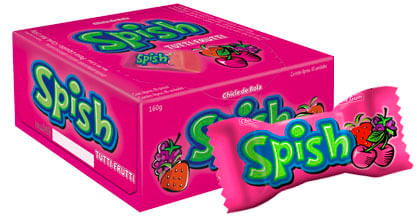 Chiclete Tutti Frutti Spish Sukest 40un