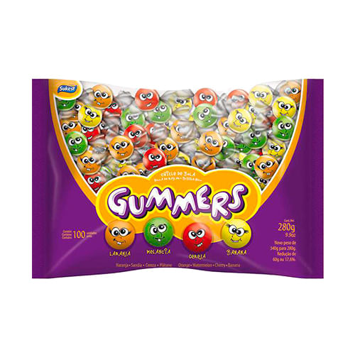 Chiclete Gummers Sukest 100un
