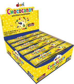Chococandy Pastilha Confeitada Color Dori 11g 36un