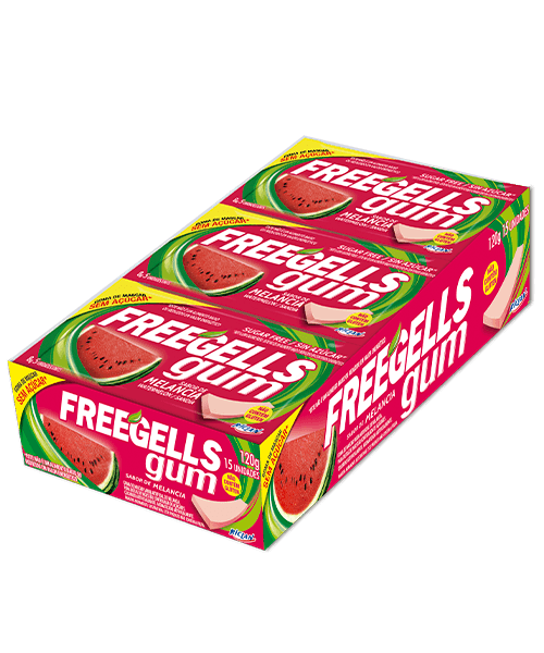 Chicle Freegells Melancia Riclan 15un