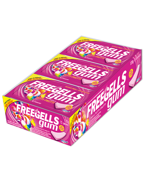 Chicle Freegells Tutti Frutti Riclan 15un