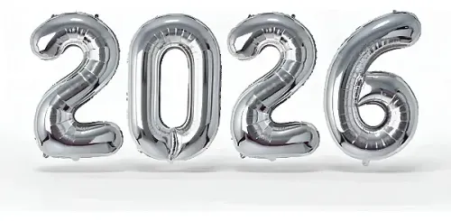 Balao Metalico 16 Polegadas 2026 Silver Plastic Prateado