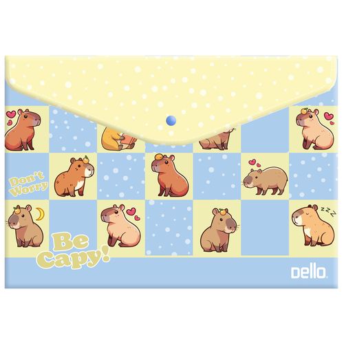 Envelope Com Botao A4 Be Capy Azul Dello