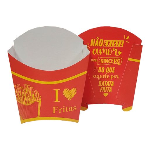Caixa Batata Cestinha Mini Vermelha Salvi C/50