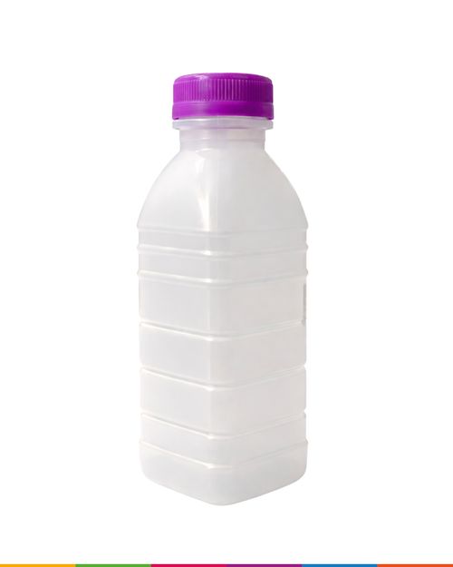 Garrafa Quadrada Branca 500ml C/tampa Maluger