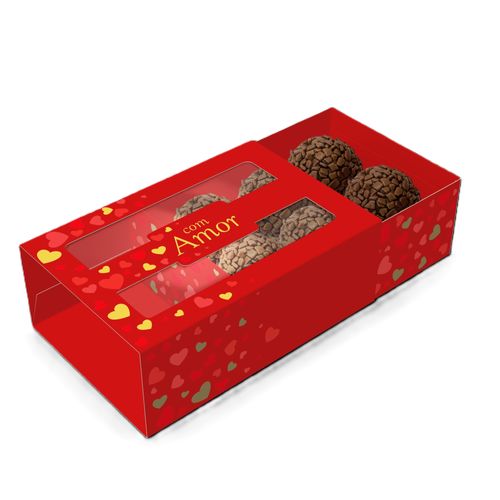 Caixa 6 Doces Gvt Visor Amor Classic Un Ideia