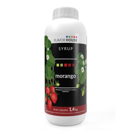 Xarope Sabor Morango Flavor House 1,4kg