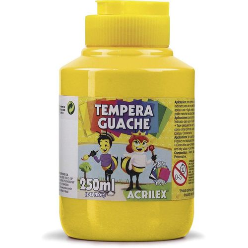 Tinta Guache Amarelo Ouro 250ml - Acrilex