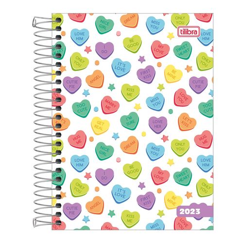 Agenda Espiral Anual Pepper Fem M4 160 Folhas - Tilibra