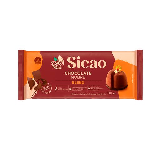 Chocolate Blend Sicao Gold Ao Leite Com Meio Amargo - 1,01kg