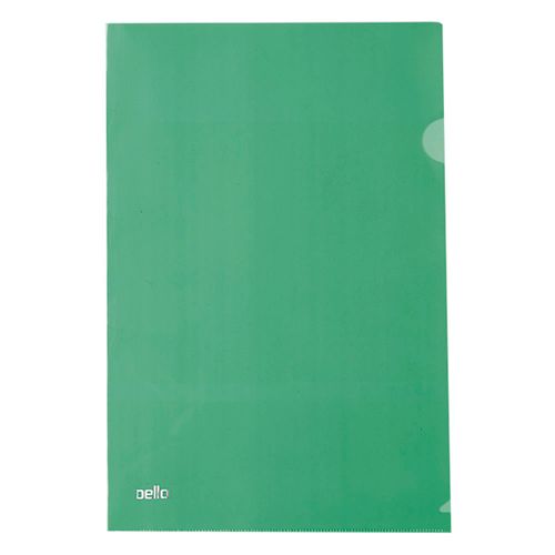 Pasta Tipo L A4 Verde Pacote Com 10 Un - Dello