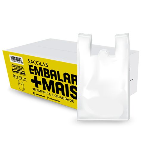 Sacola Plastica Tamanho 28x35 Kg 02 Embalar Mais C/100 Unidades