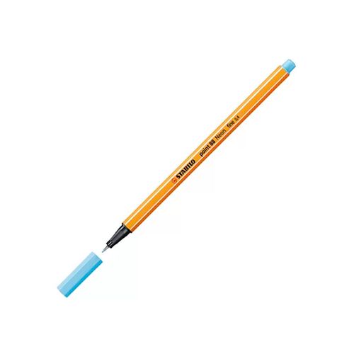 Caneta Hidrografica Point 88 - Azul Neon, Blister C/1 Unidade   Stabilo