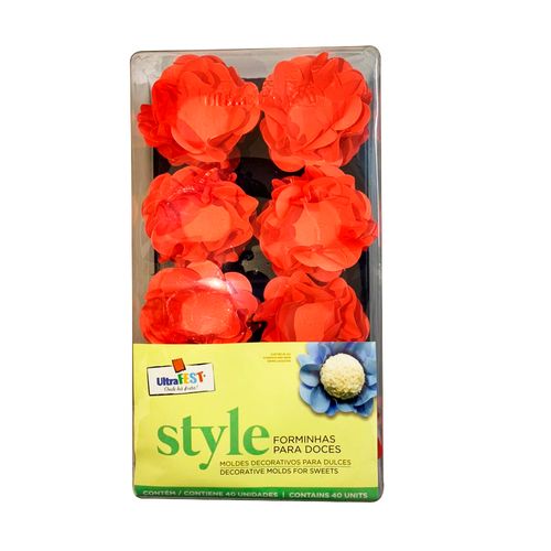 Forminha Style Coral C/40 Unidades - Ultrafest
