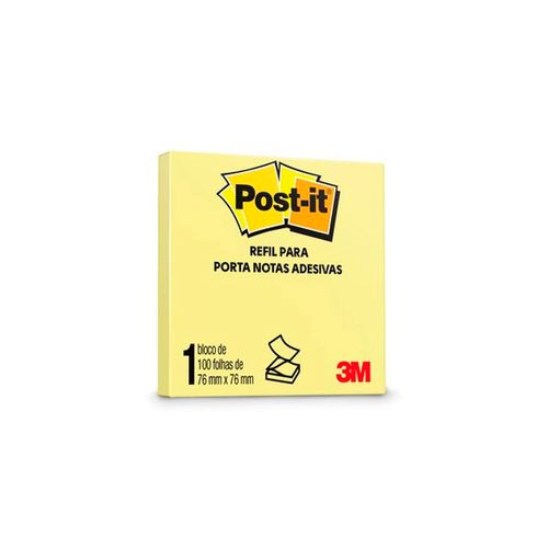 Refil Post It Pop Up 76x76 Amarelo 100folhas - 3m