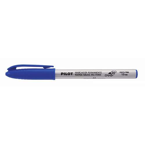 Pincel Marcador Permanente Cd/dvd 1.0 Azul Pilot Blister