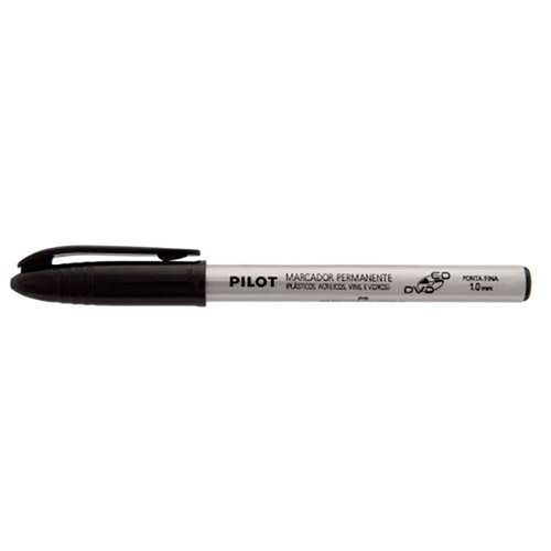 Pincel Marcador Permanente Cd/dvd 1.0 Preto Pilot Blister