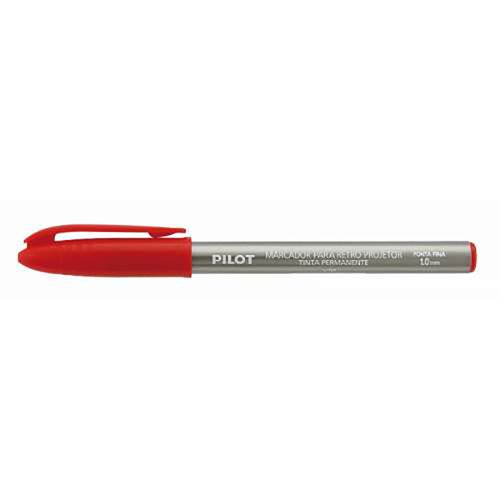Pincel Marcador Permanente Retro 2.0 Vermelho Pilot Blister