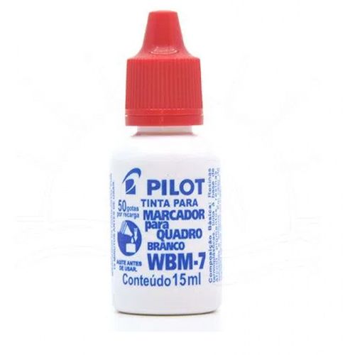 Tinta P/ Pincel Quadro Branco Wbm-7 Vermelho 15ml Pilot